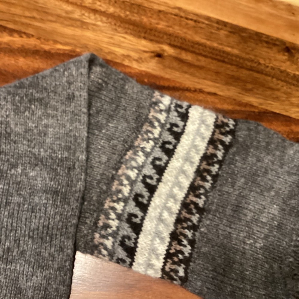 Extra long alpaca knit scarf.